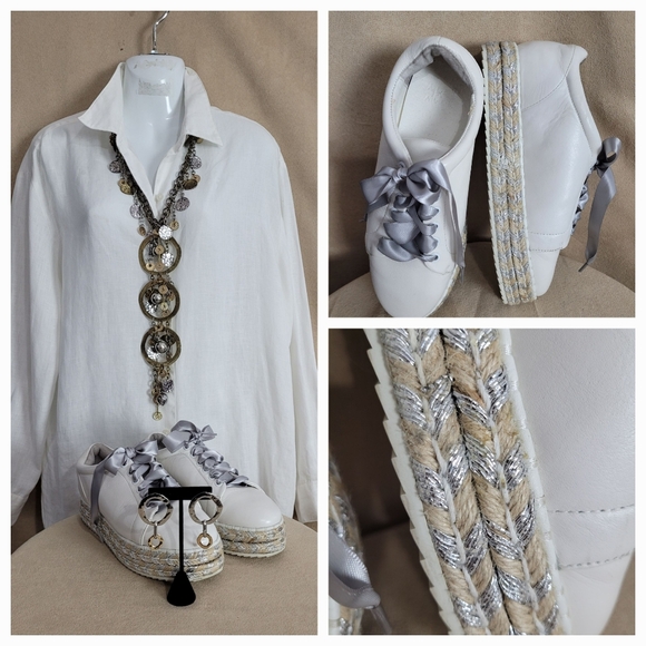 Leather Sneakers / 7.5 - Picture 4 of 8